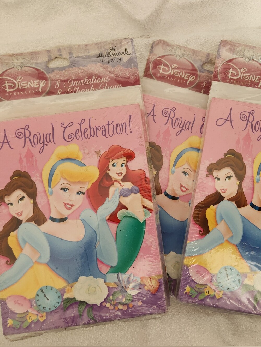 Disney Princess Pink and Purple 'A Royal Celebration' Invitations